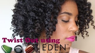 Twist Out using EDEN Bodyworks Coconut Shea Collection