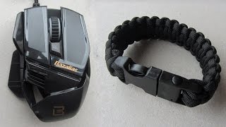 Посылки с Aliexpress | Игровая мышка Bazalias X1 и Паракордовый браслет выживальщика