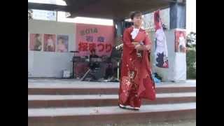 桜ゆみ　「おんばしら恋歌」　愛知県岩倉市桜祭り2014