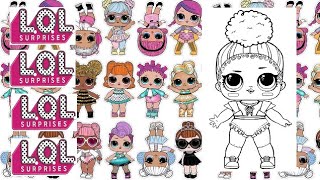 РАСКРАСКА ДЛЯ ДЕТЕЙ |LOL SURPRISE DOLLS Coloring Pages for Kids| РАСКРАСКА КУКЛЫ ЛОЛ ДЛЯ ДЕТЕЙ