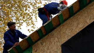 Строим дом. 6 серия. Обшивка дома панелями ОСП