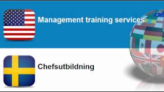 Learn Swedish vocabulary #Topic = Training services
