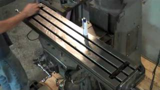 Cleaning Bridgeport Milling Machine Table