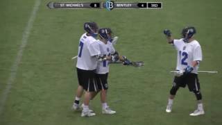 Bentley Men's Lacrosse vs. St. Michael's | Apr. 25, 2017 | Game Highlights