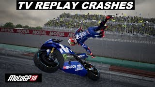 MotoGP 18 | CRASHES at | #ValenciaGP | TV REPLAY PC GAME