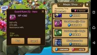 Summoners War - Natural 5 Star!! From Magic Shop Refreshes!