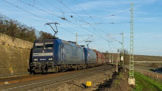 Bunter Güterverkehr entlang der rechten Rheinstrecke [4k/60fps]