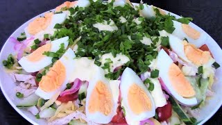 Салат Бахор свежий, сытный и очень вкусный, как в Ташкенте!