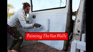Van Build Ep. #12 | Painting the Van | Van Interior Walls