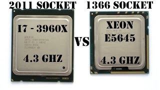 2011(i7 3960X) vs 1366(E5645), 4.3GHz Test Performance (i7 3930K, X5650, i7 990X)