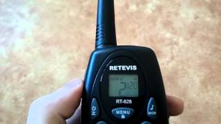 Retevis RT-628 сканирование эфира
