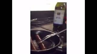 When i'm cooking something with COOKING OIL