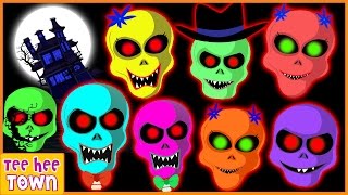 Skeleton Finger Family Rhymes | Funny Dancing Skeletons and More by Teehee Town
