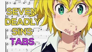 Nanatsu no Taizai - The Seven Deadly Sins (Opening 2) Guitar Tutorial | Guitar Lesson + TABS