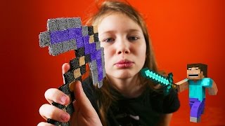 DIY 3D РУЧКА АЛМАЗНАЯ КИРКА MINECRAFT