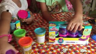 Пластилин PLAY DOH плей до лепим вкусняшки Играем с замком принцессы Наряжаем платье