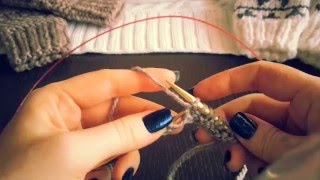 5)Как вязать резинку 2Х2 и отличать лицевые от изнаночных. ВЯЗАНИЕ СПИЦАМИ ДЛЯ НАЧИНАЮЩИХ.
