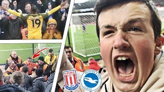 "90TH MINUTE PENALTY MISS" | Stoke Vs Brighton (1-1) | Match Day Vlog | *SCENES*
