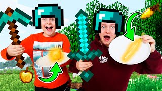 MINECRAFT in REAL 24 Stunden DAS BESTE aus der CRAFTERKÜCHE ? KRASS TipTapTube SH-Gang