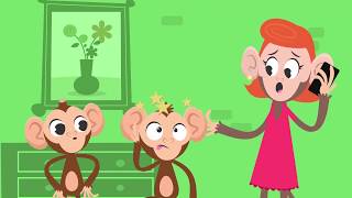 Cinco Monitos Saltaban en la Cama | Canciones Infantiles | Pipalupa