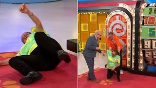 Watch 'Price Is Right' Player Spin Big Wheel So Hard That She Falls
