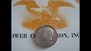 Монета 50 центов 1967 Джон Кеннеди  серебро Half dollar 1967 USA
