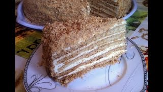 Торт Медовик с Заварным Кремом / Medovik, Honey Cake Recipe / Пошаговый Рецепт
