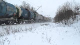 ГЖД ВЛ80С-1521 С Грузовым поездом