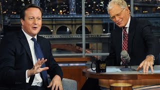 DAVID LETTERMAN with DAVID CAMERON