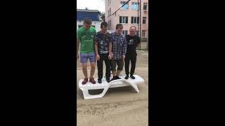 Краш-тест пляжного шезлонга "Титан"