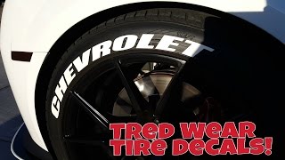 My Review Tred Wear Tire Decals! (Tutorial)