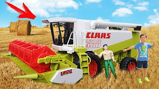 The Harvester Bruder Claas Lexion 480 and other Bruder Trucks | Toys 2 Boys