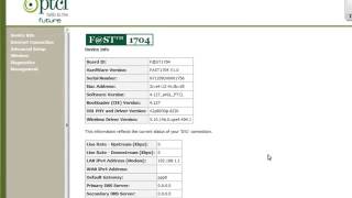 Modem Settings for Broadband in PTCL Sagemcom Fast1704 Modem