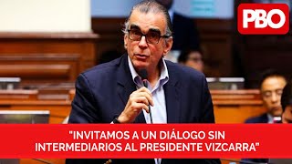 “Guerra de poderes” “El país es un polvorín”| #Olaechea le extendió la mano a #Vizcarra
