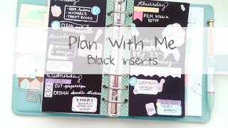 Plan With Me (Black Inserts) - Birthday Week!