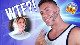 SURPRISING MY SISTER WITH MY NEW FACE TATTOO!!!(DIDN'T END WELL)