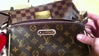 Louis Vuitton Eva Clutch in Monogram and Key Pouch in Vernis, Unboxing video