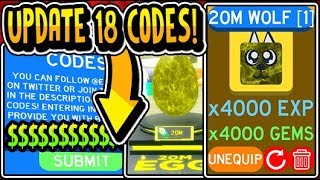 "⚔️ALL NEW 20 MILLION EGG UPDATE 18 CODES 2019!!" ⚔️ Slaying Simulator [?20M!] Update 18 (Roblox)