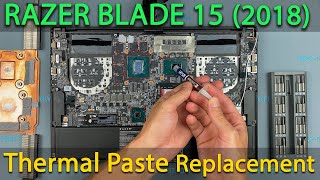Razer Blade 15 Advanced (2018) Disassembly, fan cleaning and thermal paste replacement