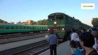 утро в поезде