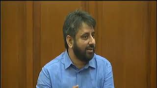 Delhi AAP MLA Amanatullah Khan Aggressive Speech in Delhi Assembly