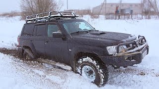 Подготовленный Nissan Patrol может? Патриоты и Нивы в теме. Грязь, сугробы Оффроад бездорожье 2018