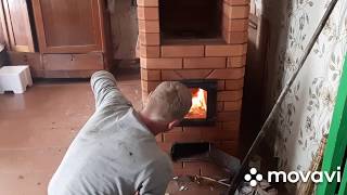 Печь "Малютка" с лежанкой.   Oven "Baby" with a stove bench.