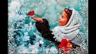 Красивое видео "Падает снег"