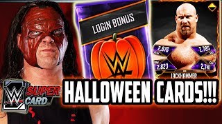 WWE SUPERCARD HALLOWEEN CARDS!!!
