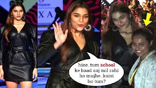 Salman Khan's Heroine Saiee Manjrekar Recognises School Frnd @LFW2020 | Most Ground 2 Earth Actress