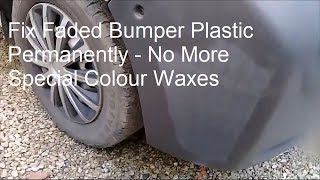 Vivaro Trafic Primastar Van Bumper Trim Plastic Colour Restoration