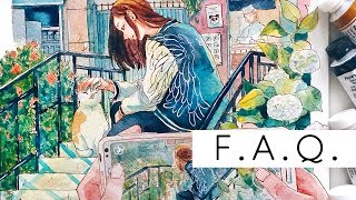 F.A.Q - my age, art schools, inspiration, etc