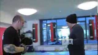 Daniel Training Mickey Rourke at MMA Spirit, Germany