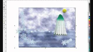 как сделать новогоднюю открытку в corel draw